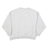 ADIDAS Womens Grey Cotton Blend Crew Neck Sweatshirt XL Casual Pullover