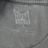 Stay In The Fight Tap Out Graphic T-Shirt - Large Black Cotton