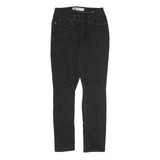 LEVI'S Womens Black Slim Skinny Denim Raw W27 L29 Stylish Casual Stretch