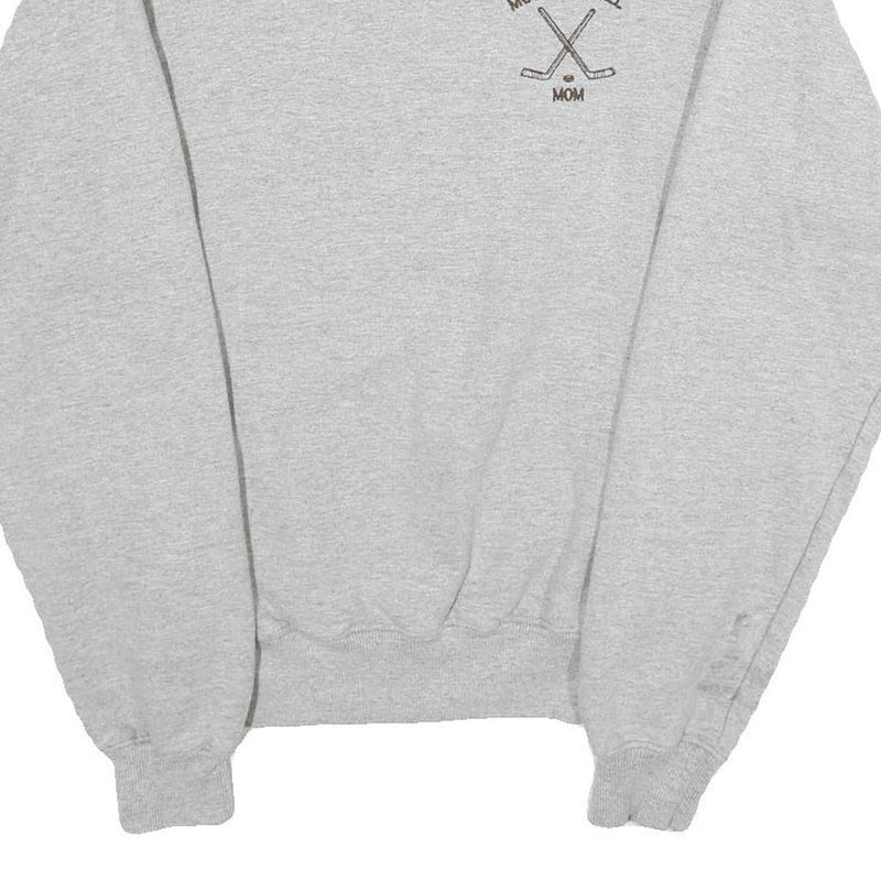 CHAMPION Mens Grey Mount Carmel Mom Crew Neck S Cotton Blend Sweatshirt