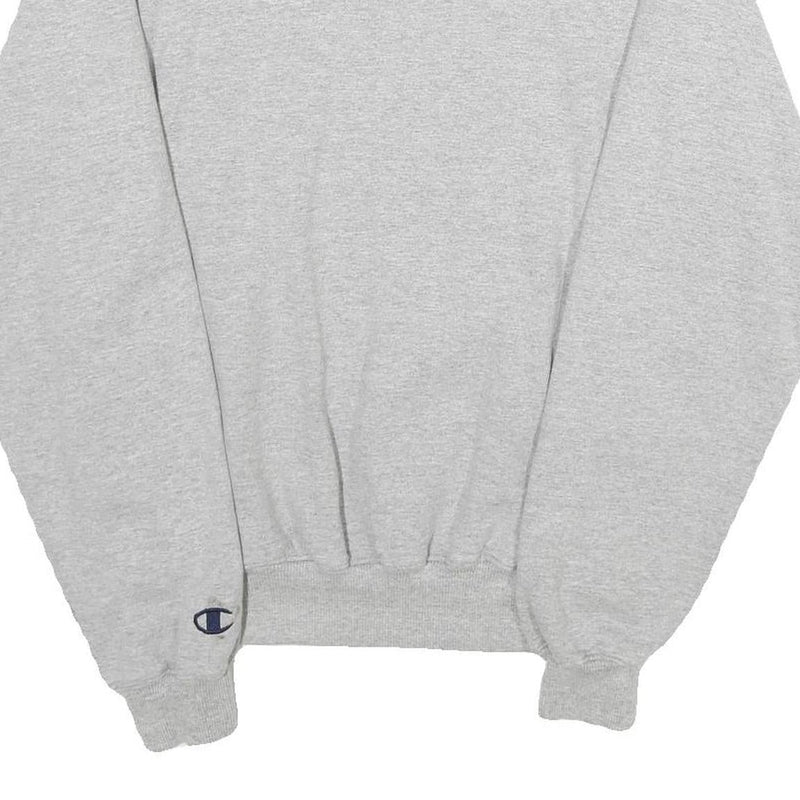 CHAMPION Mens Grey Mount Carmel Mom Crew Neck S Cotton Blend Sweatshirt