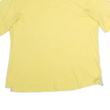 NAUTICA Mens Yellow Short Sleeve Plain XL Cotton Polo Shirt Casual Summer