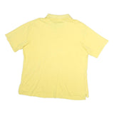 NAUTICA Mens Yellow Short Sleeve Plain XL Cotton Polo Shirt Casual Summer