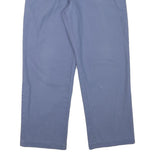 KLOPMAN Mens Cotton Blend Blue Relaxed Straight Trousers W32 L28 Workwear