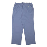 KLOPMAN Mens Cotton Blend Blue Relaxed Straight Trousers W32 L28 Workwear