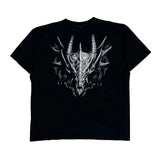 Dragon Wild Single Stitch T-Shirt - XL Black Cotton