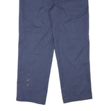 DICKIES Mens Regular Fit Blue Cotton Blend Trousers W39 L30 Workwear Zip