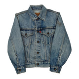 Age 10 Levis Denim Jacket - Small Light Wash Cotton