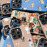 Chocolate Brown Rabbit Friends iPhone 13 Mini Case