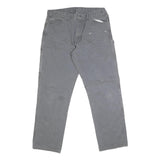 DICKIES Mens Grey Regular Fit Straight Denim Jeans W38 L33 Workwear Zip Closure