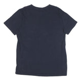 NAUTICA Mens Navy Blue Graphic T-Shirt XL Short Sleeve Crew Neck Cotton Blend