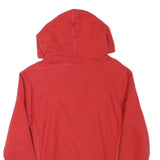 CHAMPION Mens Red Hoodie S Cotton Blend Pullover Logo Embroidered Pocket