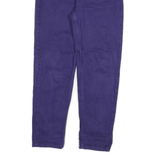CALVIN KLEIN Womens Purple Relaxed Straight Denim Cotton Blend Medium W30 L30