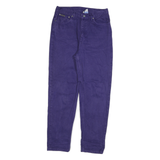 CALVIN KLEIN Womens Purple Relaxed Straight Denim Cotton Blend Medium W30 L30