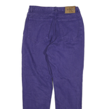 CALVIN KLEIN Womens Purple Relaxed Straight Denim Cotton Blend Medium W30 L30
