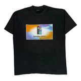 Australian Optical Fruit Of The Loom Graphic T-Shirt - XL Black Cotton Blend