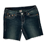 True Religion Denim Shorts - 30W US 4 Dark Wash Denim