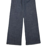 COSTA BLANCA Womens Dark Blue Regular Wide-Leg Denim Jeans W27 L33 Zip Cotton