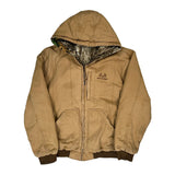 Realtree Camo Bomber Jacket - 2XL Brown Cotton