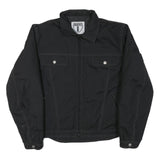 HIGHWAY Mens Black Jacket L Polyester Blend Zip Front Classic Fit Pocket Detail