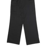DICKIES Mens Polyester Blend Black Regular Straight Trousers W32 L33 Workwear