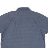 CARHARTT Mens Blue Cotton Blend Short Sleeve Shirt 2XL Casual Workwear
