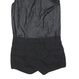 G-STAR Womens Black Playsuit Cotton Blend M Sleeveless Button Closure Casual