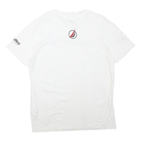 NAUTICA Mens White Modern Maritime Graphic T-Shirt 2XL Short Sleeve Crew Neck