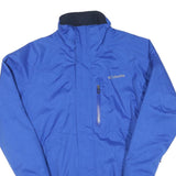 COLUMBIA Mens Blue Outdoor Jacket S Polyester Blend Windbreaker Zip Pocket