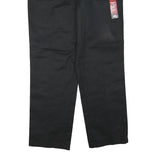 DICKIES Mens Polyester Blend Black Regular Fit Straight Leg Trousers W40 L32