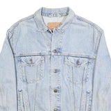 LEVI'S Mens Blue Denim Button Jacket L Cotton Classic Casual Outerwear