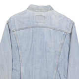 LEVI'S Mens Blue Denim Button Jacket L Cotton Classic Casual Outerwear
