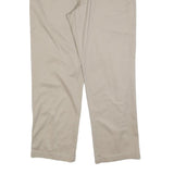 DOCKERS Mens Beige Regular Fit Straight Leg Trousers W34 L30 Cotton Blend Zip