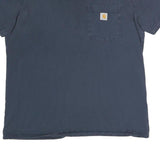 CARHARTT Womens Blue Pocket T-Shirt L Short Sleeve Crew Neck Classic Cotton