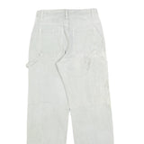 SUPRE Womens Jeans White Relaxed Straight Denim W26 L30 Casual Cotton Blend