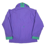 SOS Mens Purple & Green Zip Jacket M Polyester Blend Casual Outdoor Coat