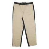 DARKER WAVES Womens Jeans Beige & Black Relaxed Straight Denim Medium W32 L28