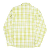 MAMMUT Mens Green & White Check Shirt M Cotton Blend Casual Outdoor