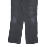 DICKIES Mens Cotton Blend Black Regular Fit Straight Leg Trousers W36 L32
