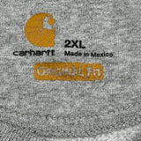 Carhartt Sweatshirt - 2XL Gray Cotton Blend