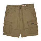 Wrangler Cargo Shorts - 34W 10L Khaki Cotton