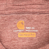 Relaxed Fit Carhartt Hoodie - Medium Red Cotton Blend