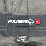 Wolverine Cargo Carpenter Shorts - 30W 10L Black Cotton Blend