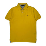Tommy Hilfiger Polo Shirt - Medium Yellow Cotton