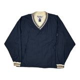Reverse Weave Champion Windbreaker - XL Navy Nylon