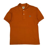 Lacoste Polo Shirt - Medium Orange Cotton