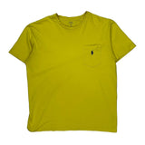 Polo By Ralph Lauren T-Shirt - Medium Yellow Cotton