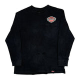 Dickies Long Sleeve T-Shirt - Large Black Cotton