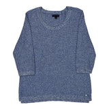 Tommy Hilfiger Jumper - Large Blue Cotton Blend