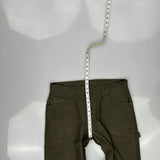 Dickies Carpenter Trousers - 35W 32L Green Cotton